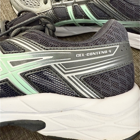 ASICS Running Shoes, Mint Green & Grey women Tennis, Athletic, Gel-Contend 4 - Picture 10 of 16